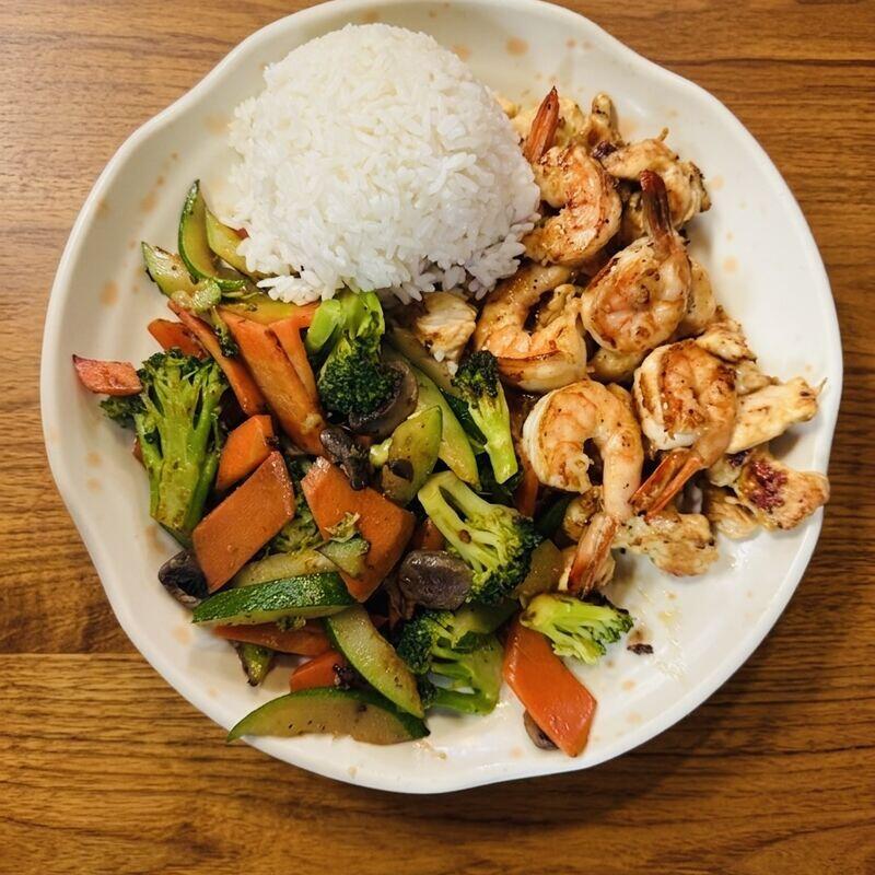 L-Hibachi Chicken & Shrimp